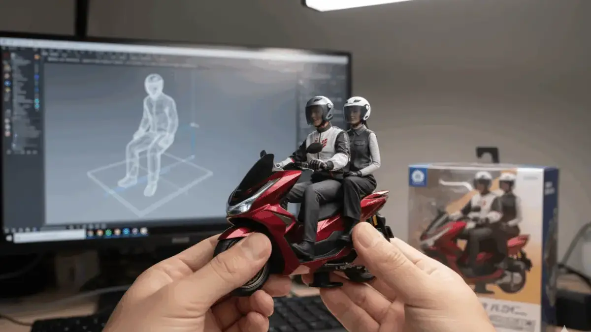 7 Cara Gampang Edit Foto Miniatur Motor Viral 