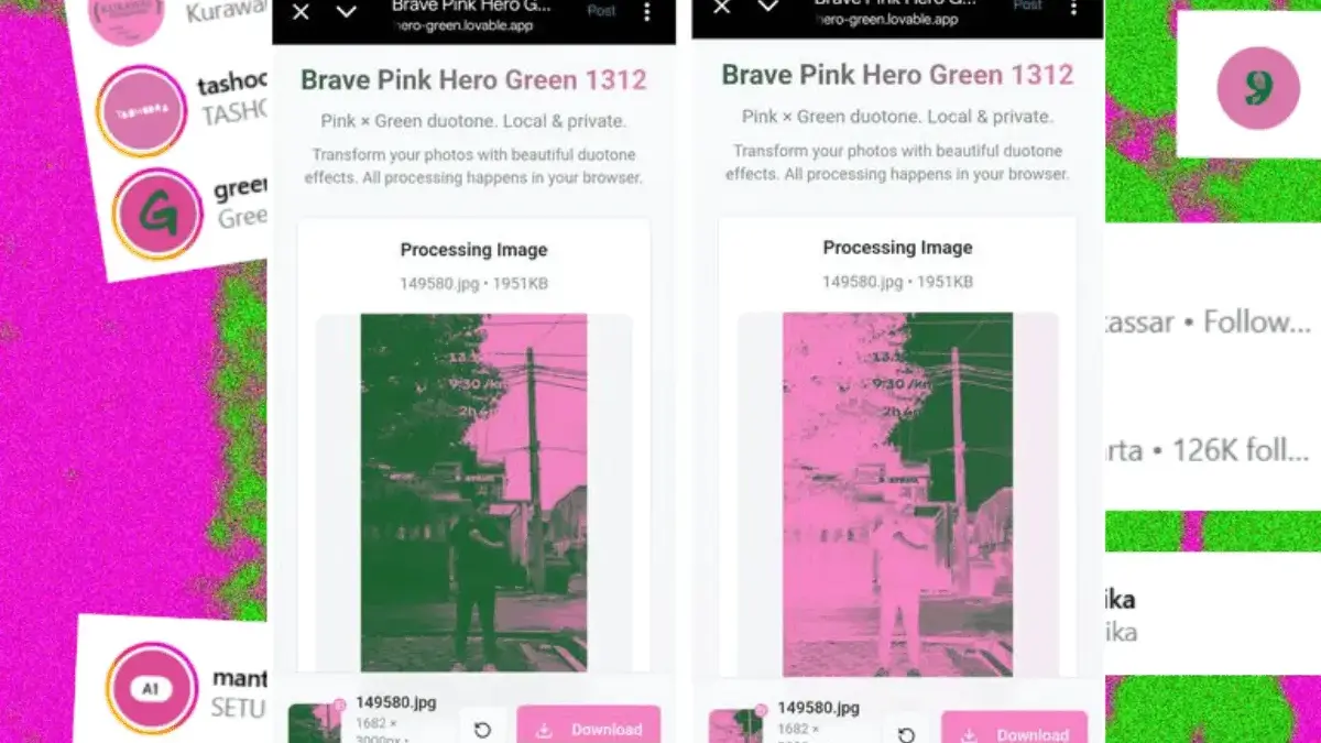 Viral Cara Ganti Foto Profil di Media Sosial Ikut Tren Warna Pink Hijau Sebagai Simbol Perlawanan dan Solidari