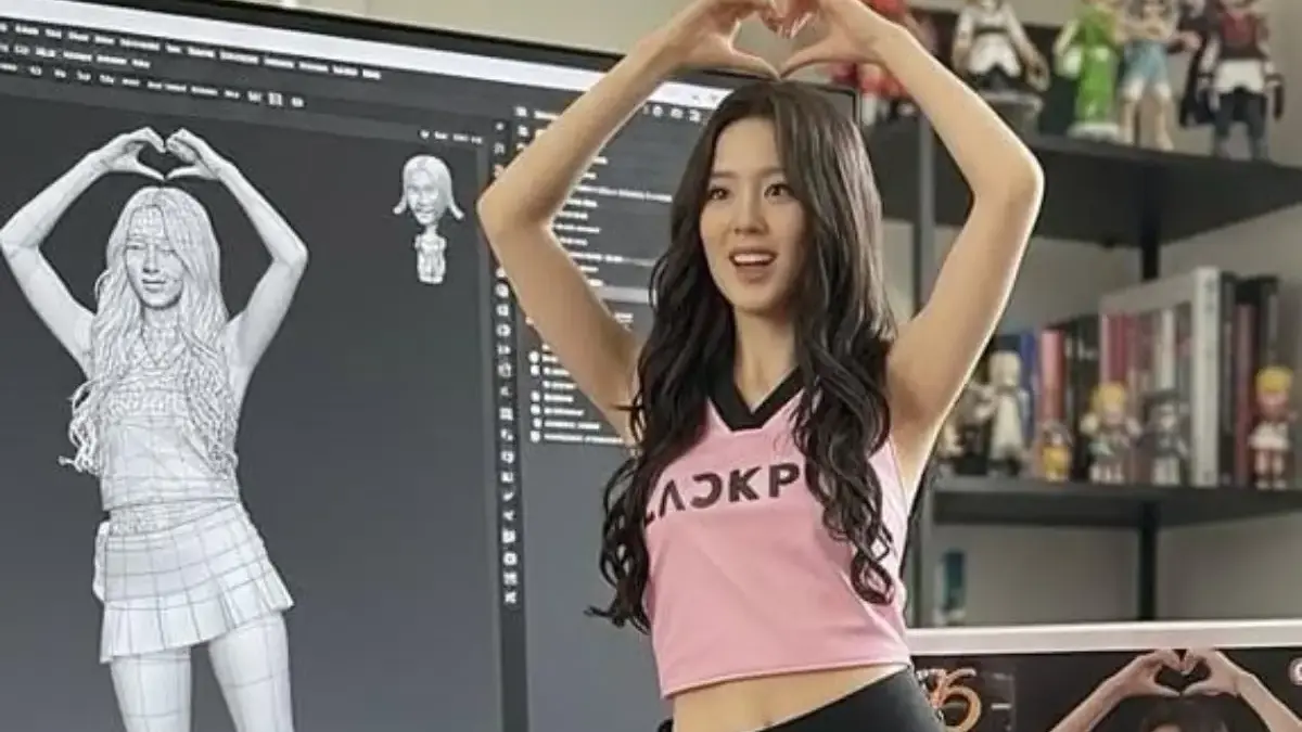 Cara Edit Foto Miniatur Viral Jisoo BLACKPINK di TikTok