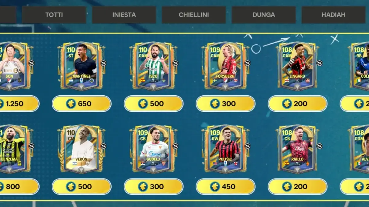 Cocok Di-kombo sama Kode Redeem FC Mobile Terbaru, Ini 6 Pemain Captains META Week 4 Daftar pemain Event Captains Week 4 FC Mobile.