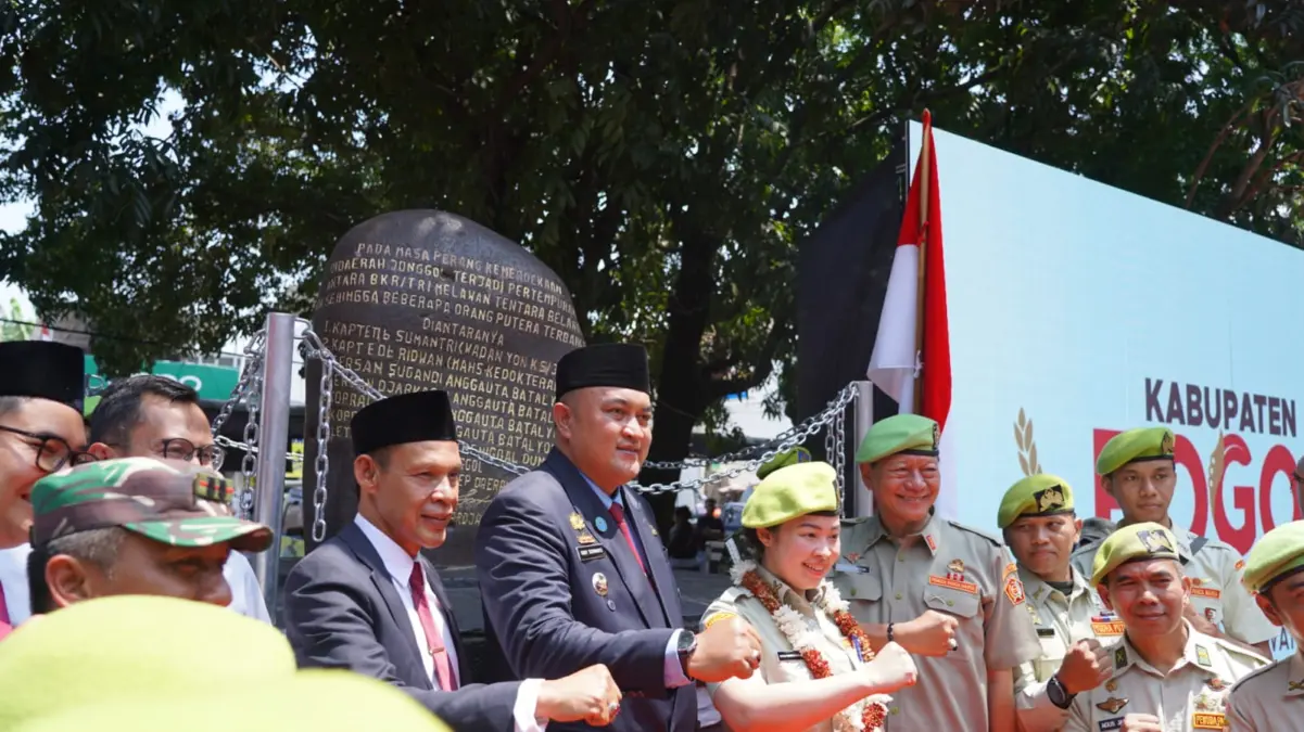 Bupati Bogor Resmikan Monumen Perjuangan Jonggol, Kenang Jasa Mayor Oking