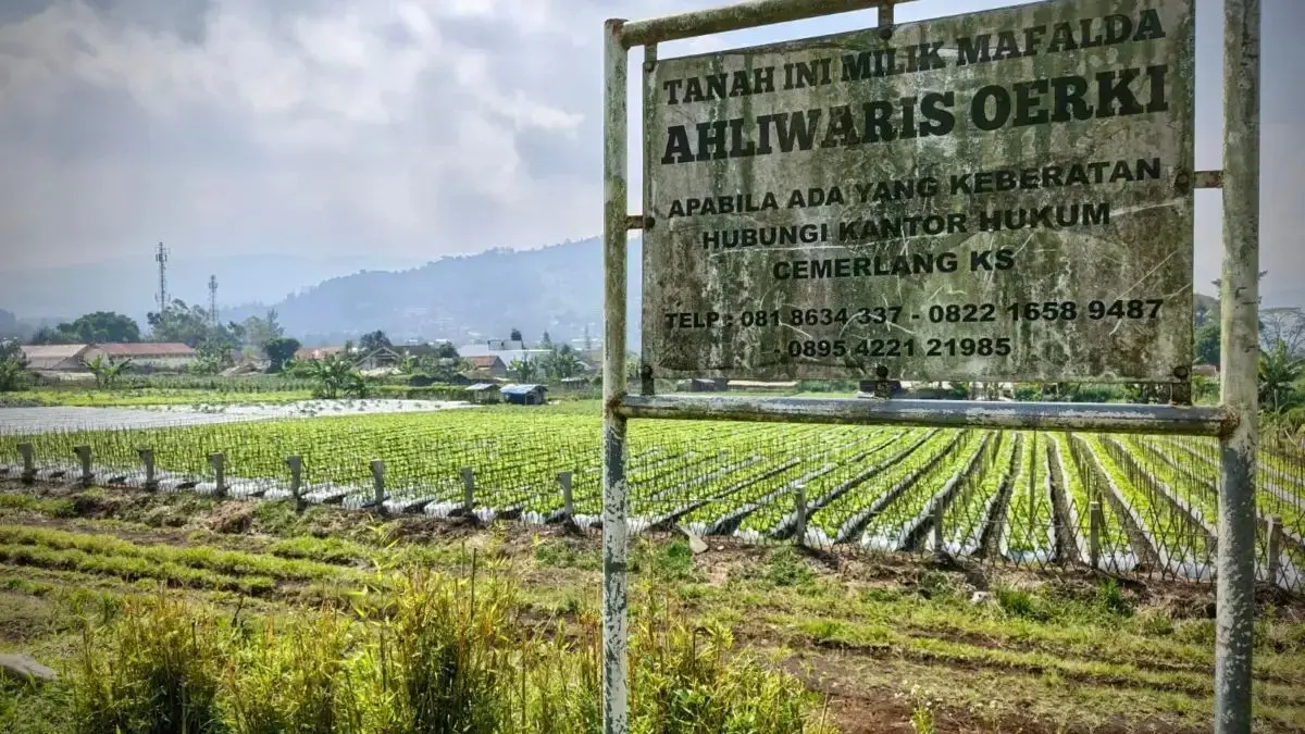 Lahan Pacuan Kuda Cikidang di Desa Kayuambon, Kecamatan Lembang, Kabupaten Bandung Barat