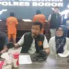 Kasatreskrim Polres Bogor AKP Teguh Kumara saat memberikan keterangan kepada wartawan di Polres Bogor