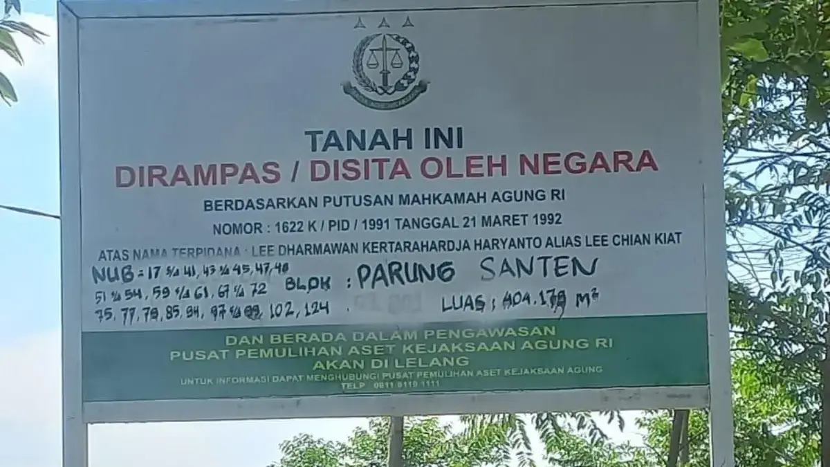 Dua Desa di Bogor Pernah Terblokir, Kini Bisa Bayar Pajak dan Jual Beli Tanah Foto Plang Kejaksaan RI di Desa Sukamulya, Kecamatan Sukamakmur
