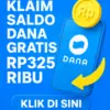 TERIMA Saldo DANA Gratis Rp325 Ribu Hari Ini Sebelum Habis!