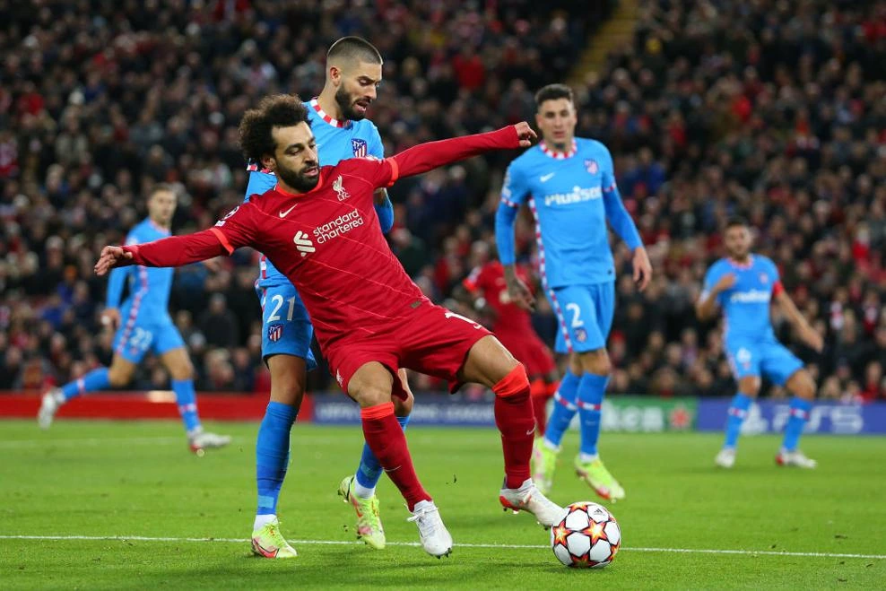 Liverpool vs Atletico Madrid di UCL 2021/2022.