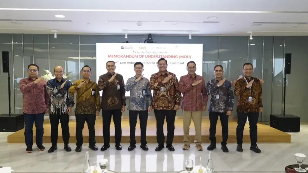 Telkomsat dan PT Len Industri (Persero) Tandatangani MoU untuk Perkuat Kolaborasi Pertahanan Berbasis Satelit Penandatanganan Nota Kesepahaman (MoU) Antara PT Telkom Satelit Indonesia (Telkomsat) dengan PT Len Industri (