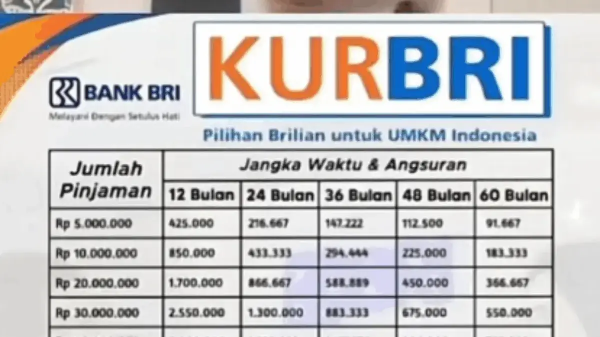 Cek Tabel KUR BRI 2025: Pinjam Rp350 Juta, Bayar Cicilan Mulai Rp213 Ribuan Saja