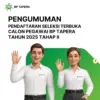 Seleksi Pegawai BP Tapera 2025 Tahap II Buka Pendaftaran Online