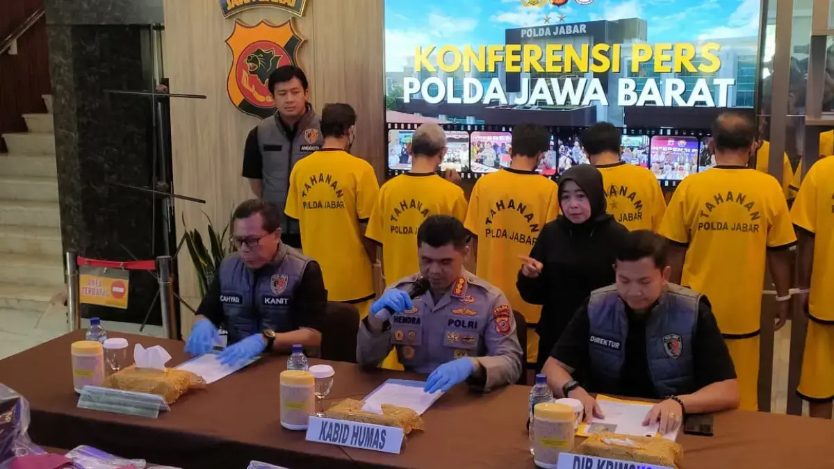 7 Pengurus Kelompok Tani di Karawang Jadi Tersangka Korupsi Dana Bantuan Covid-19 Dok. Polda Jabar saat bongkar praktik korupsi dana bantuan KWU Covid-19 di wilayah Karawang. Kamis (11/9). Fot