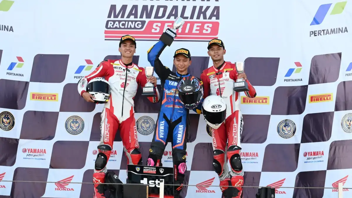 Melesat dengan CBR600RR, Pebalap Astra Honda Dominasi Podium 600cc di Mandalika