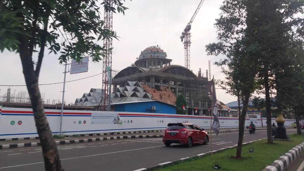 Sudah Masuk 57 Persen, Pembangunan Masjid Raya Pakansari Ditargetkan Rampung Desember