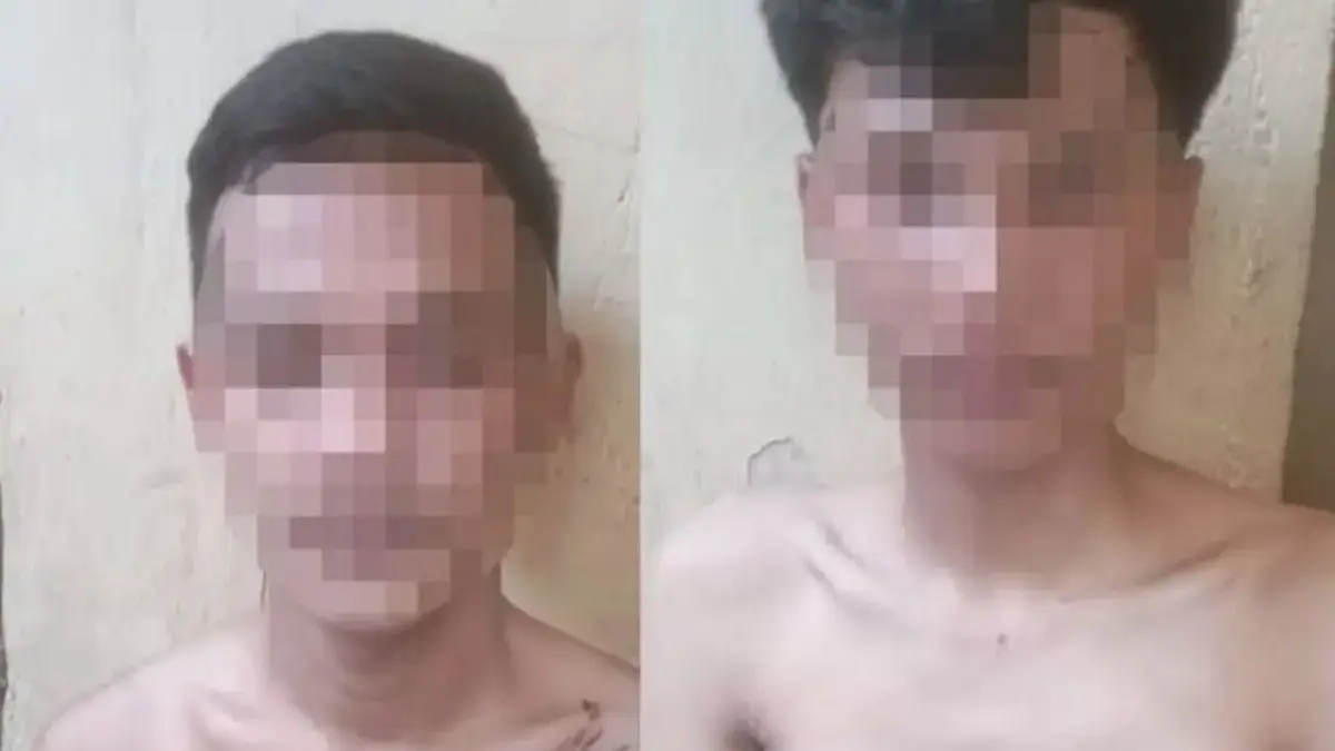 pelaku berinisial MRN dan MTH berhasil ditangkap Polsek Bojongsoang setelah melakukan aksi pembegalan di Jalan