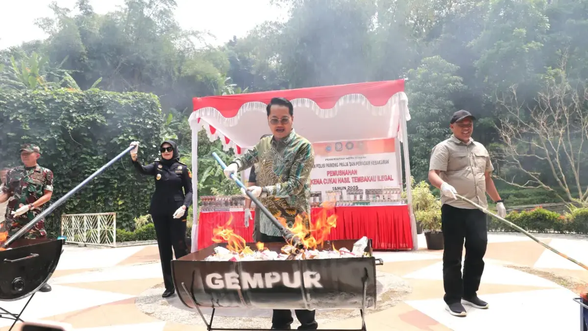 Operasi Gempur Rokok Ilegal di Cimahi, Pemkot dan Bea Cukai Edukasi Masyarakat untuk Tidak Membeli