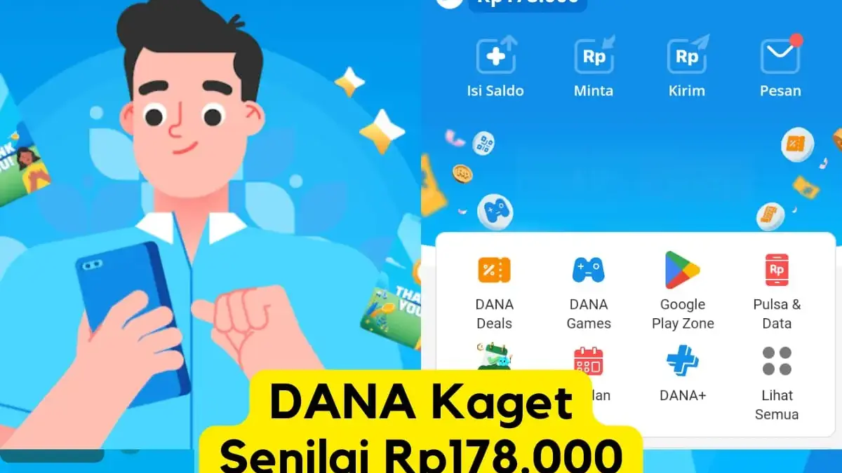 Tinggal Klik! Amplop DANA Kaget Sebesar Rp178.000 Siap Masuk Akunmu
