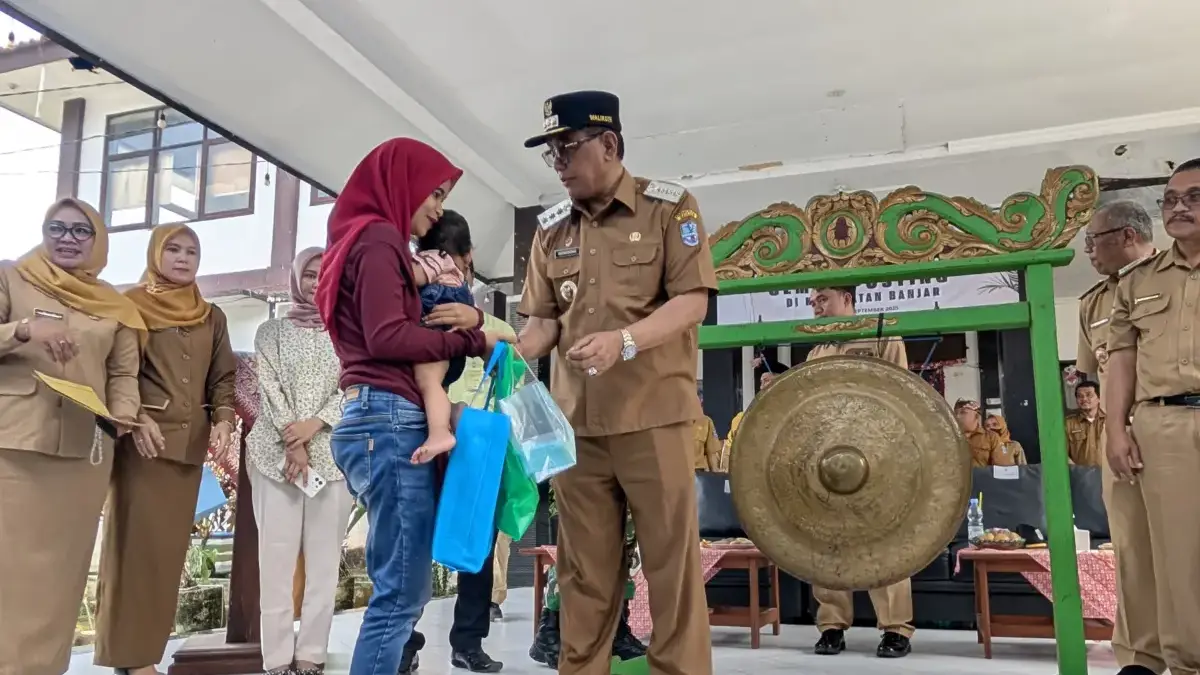 Gelontorkan Makanan Gratis Tiga Kali Sehari untuk Atasi Stunting, Camat Banjar Gaet Para Dermawan