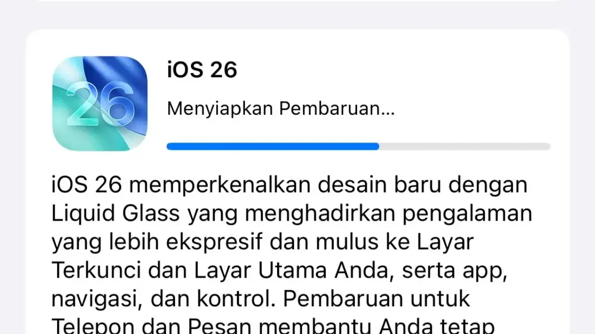 iOS 26 Resmi Rilis Global, Berikut Daftar iPhone yang Kebagian Update, Cara Instal, dan Fitur Barunya iOS 26 Resmi Rilis Global, Berikut Daftar iPhone yang Kebagian Update, Cara Instal, dan Fitur Barunya