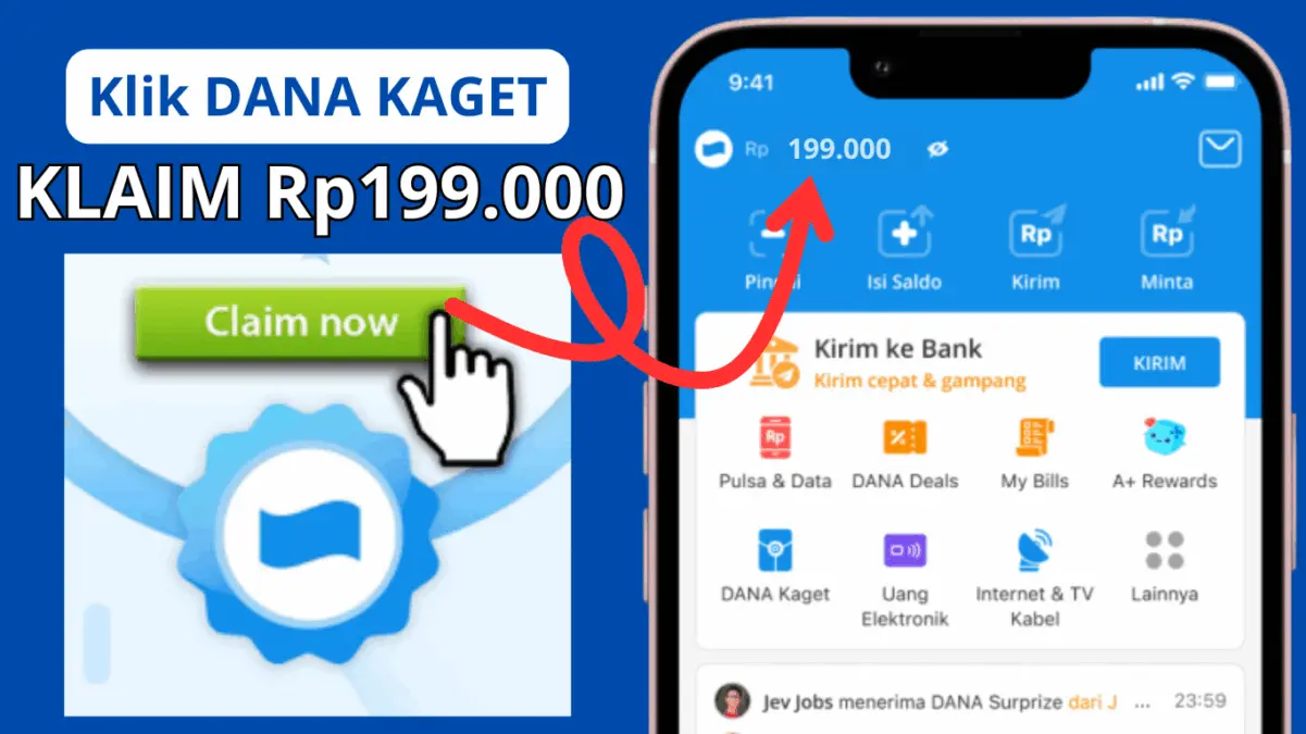 Saldo DANA Gratis Rp199.000 dari Link DANA Kaget Ini