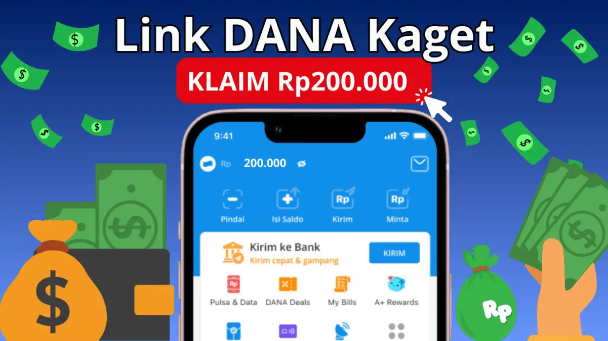 SELAMAT! Nomor Kamu Terpilih Dapat Saldo DANA Gratis Rp200.000, Ini Link Dana Kagetnya SELAMAT! Nomor Kamu Terpilih Dapat Saldo DANA Gratis Rp200.000, Ini Link Dana Kagetnya