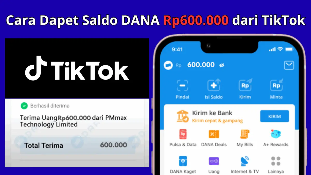 Cara Dapetin Saldo DANA Rp600 Ribuan Gratis 2025 Hanya Modal Nonton Video TikTok Cara Dapetin Saldo DANA Rp600 Ribuan Gratis 2025 Hanya Modal Nonton Video TikTok