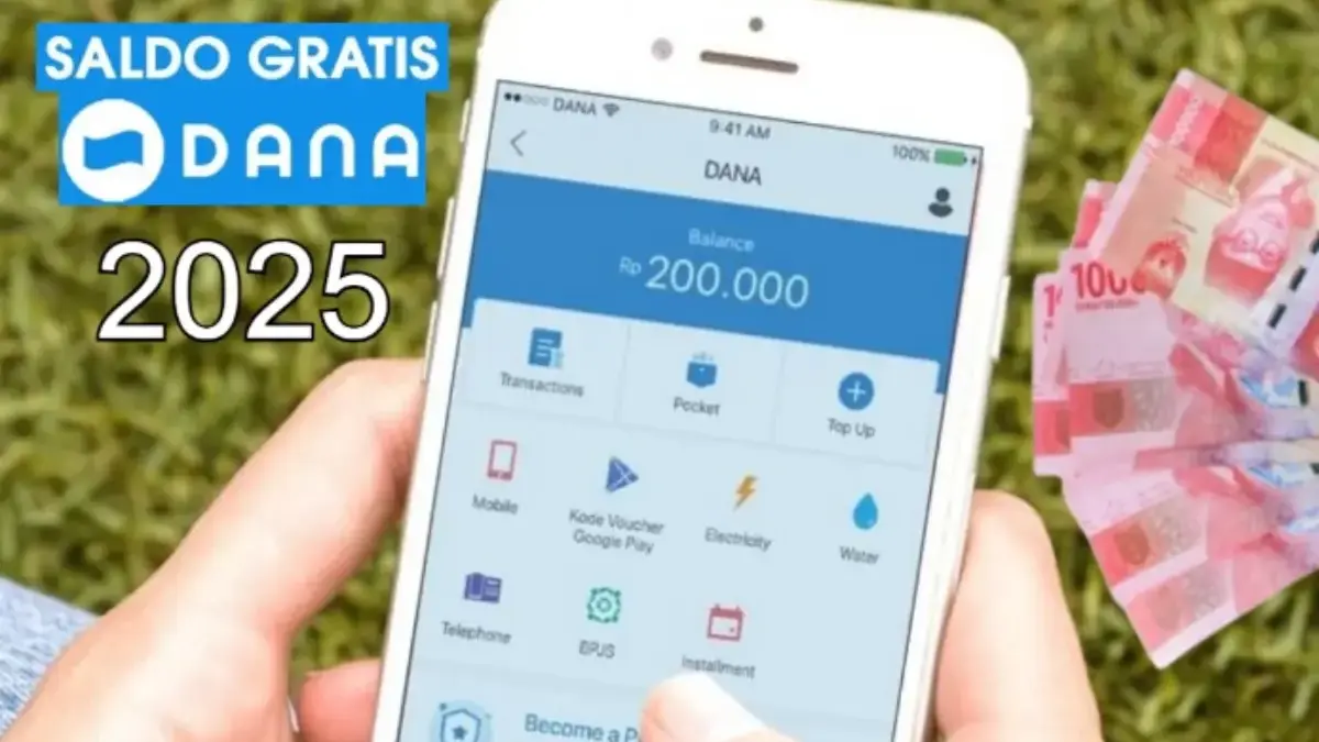 Saldo Gratis Rp50K dari aplikasi DANA yang bisa dicairkan.