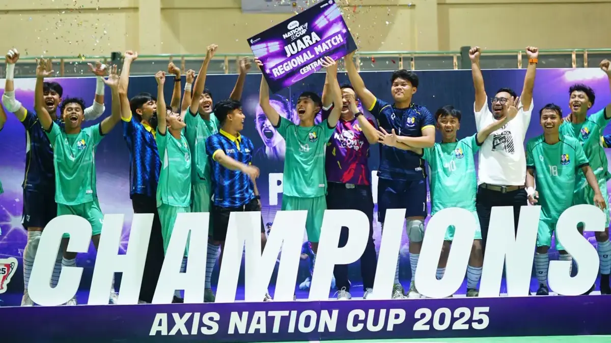 Tim futsal SMAN 1 Cianjur yang berhasil masuk di Grand Final AXIS Nation Cup 2025