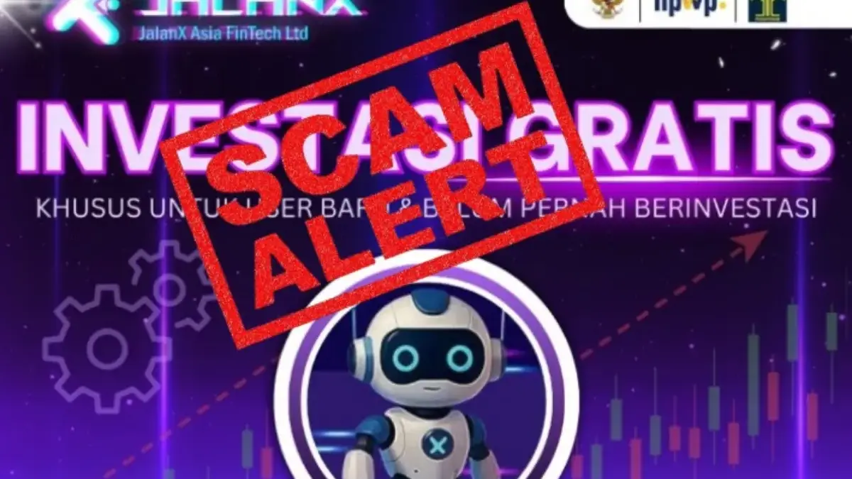 Aplikasi Jalan X yang kini terbukti scam.