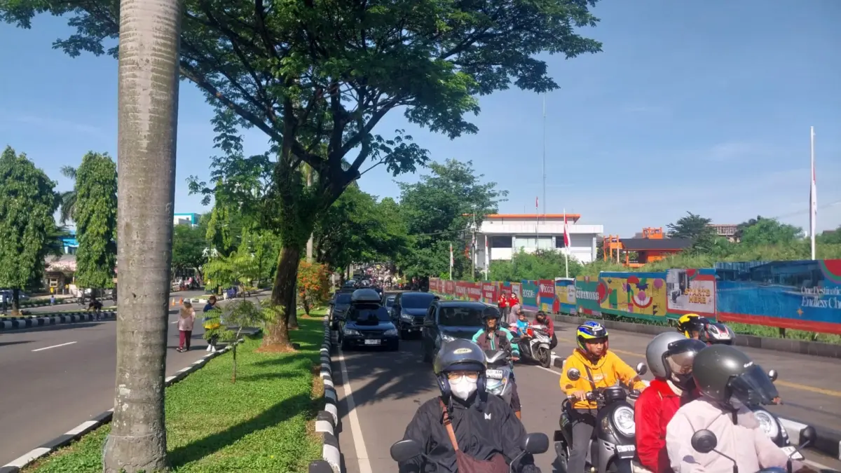 Suasana CFD di Jalan Tegar Beriman, Kabupaten Bogor. Foto: Regi