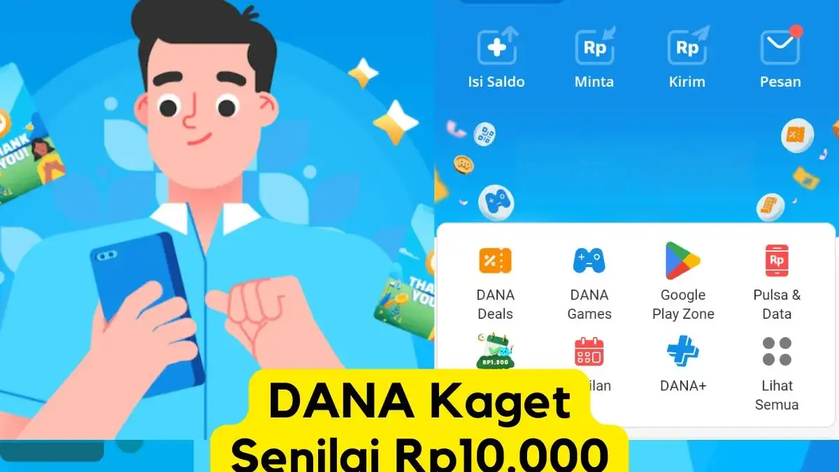 Amplop DANA Kaget Rp10.000, Rezeki Kecil yang Bisa Diklaim Rabu Malam Ini