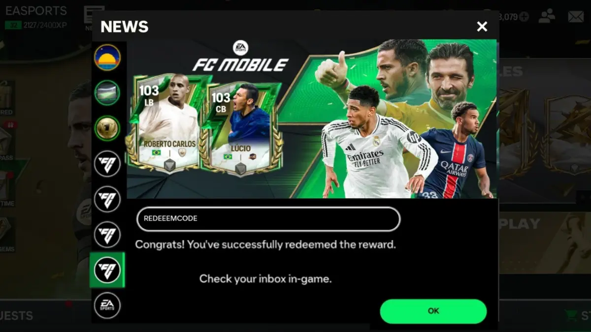 Beranda game EA FC Mobile.