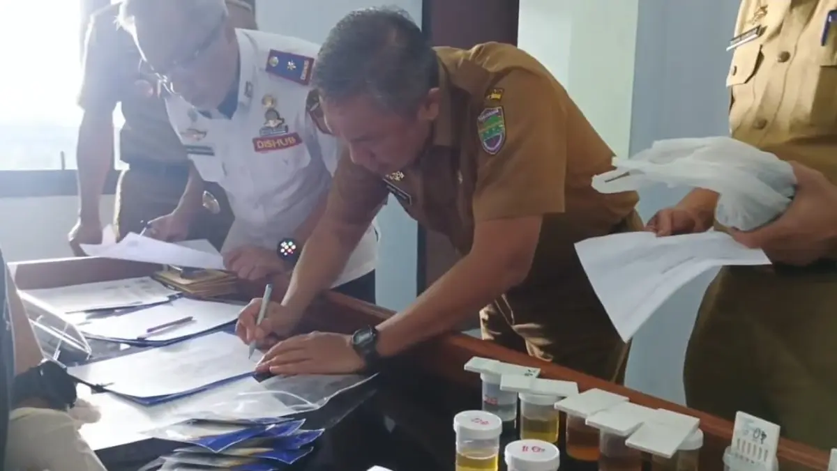 BNNK Ciamis Gelar Tes Urine Mendadak, Puluhan Pejabat Eselon Diperiksa untuk Cegah Penyalahgunaan Narkoba