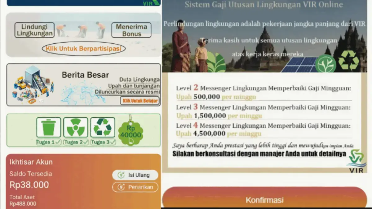 Fakta di Balik Aplikasi VIR, Apakah Aman atau Scam? Janjikan Uang dari Foto Sampah Fakta di Balik Aplikasi VIR, Apakah Aman atau Scam? Investasi Daur Ulang Janjikan Uang dari Foto Sampah