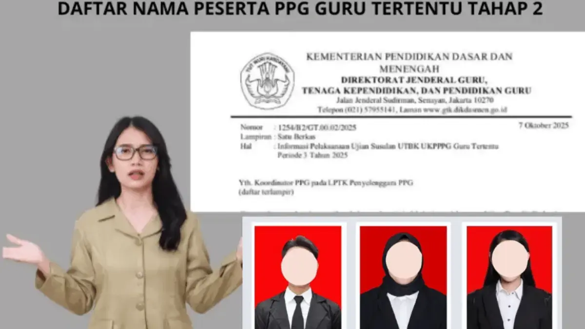 Cek Daftar Nama Peserta Lulus PPG Guru Tertentu 2025 Tahap 2