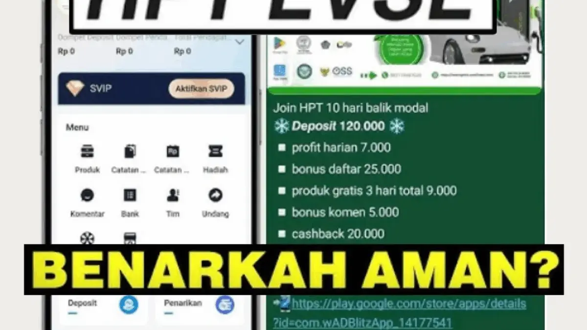 Aplikasi HPT EVSE Terbukti Menghasilkan Uang atau Skema Ponzi? Ini Faktanya