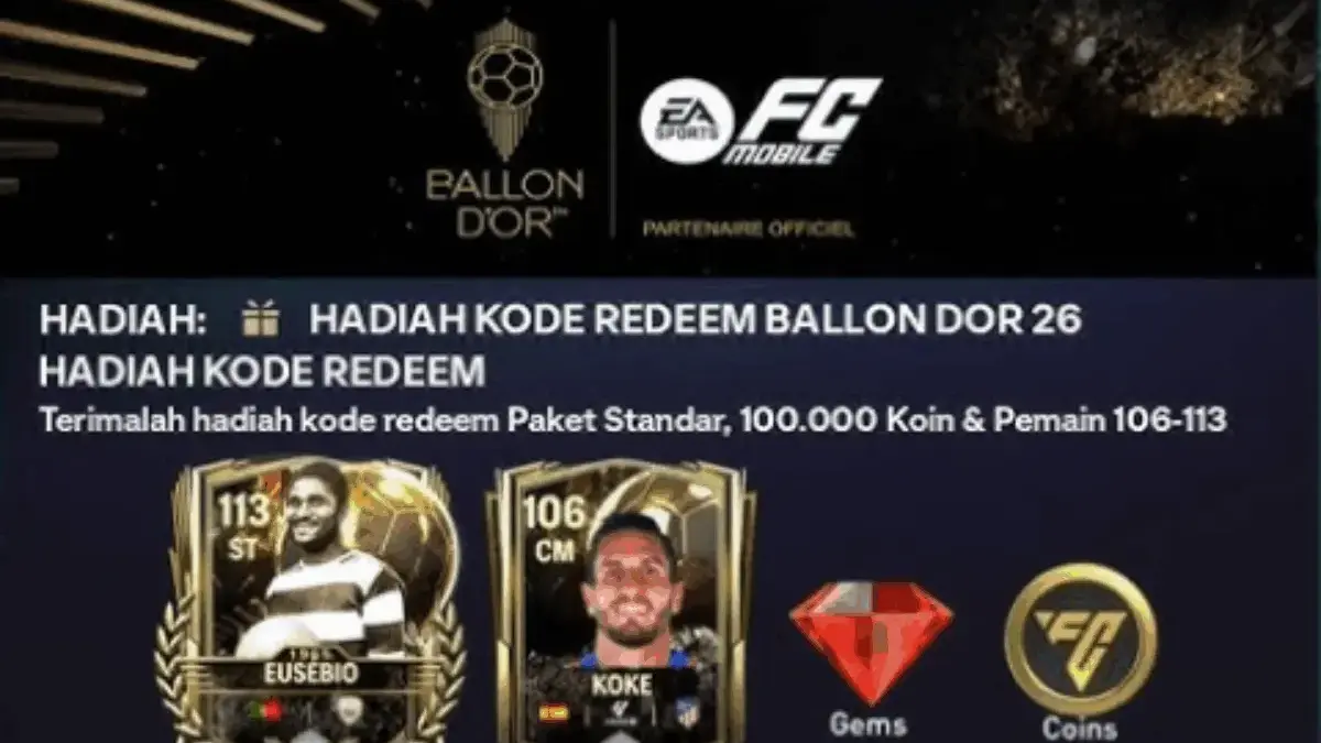 Berikut Kode Redeem FC Mobile Terbaru 21 Oktober 2025, Klaim Hadiah Gratis Anda Sekarang! Berikut Kode Redeem FC Mobile Terbaru 21 Oktober 2025, Klaim Hadiah Gratis Anda Sekarang!