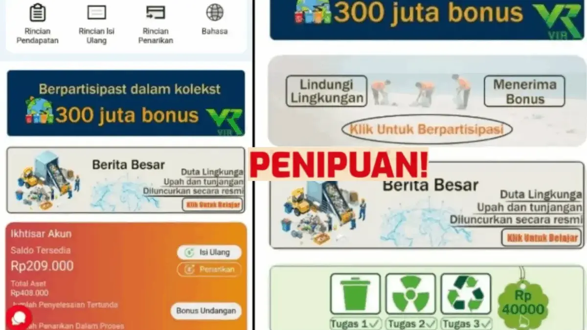 Aplikasi VIR Tak Terdaftar di OJK! Benarkah VIR Penghasil Uang Aman? Ini Faktanya