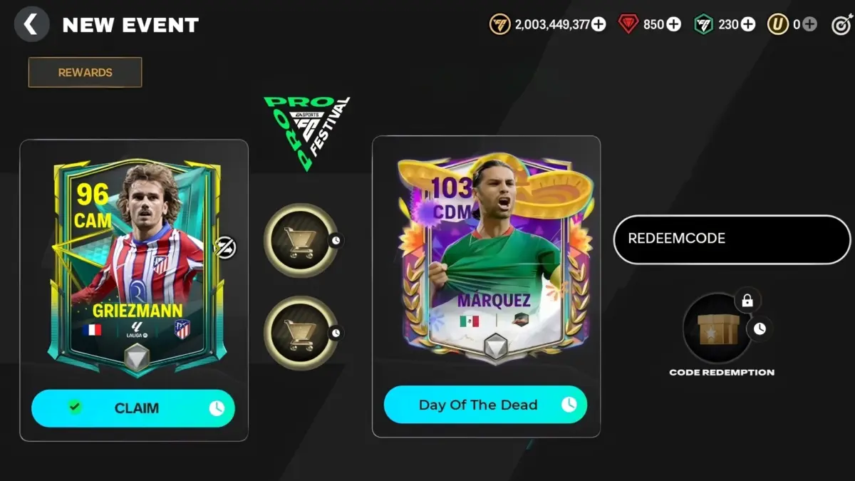 REDEEM CODE! 103 OVR MARQUEZ Event Baru di FC Mobile.