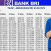 Simulasi Angsuran Pinjaman KUR BRI 2025: Plafon Rp 270 Juta Cicilan Cuma Rp 195 Ribu,Cek Detailnya di Sini