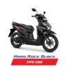 Honda BeAT CBS warna Hard Rock Black.