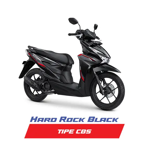 Menggila dengan Performa Gahar Tapi Irit Bensin, Honda BeAT Terbaru Punya 4 Keunggulan sebagai Motor Ojol Honda BeAT CBS warna Hard Rock Black.