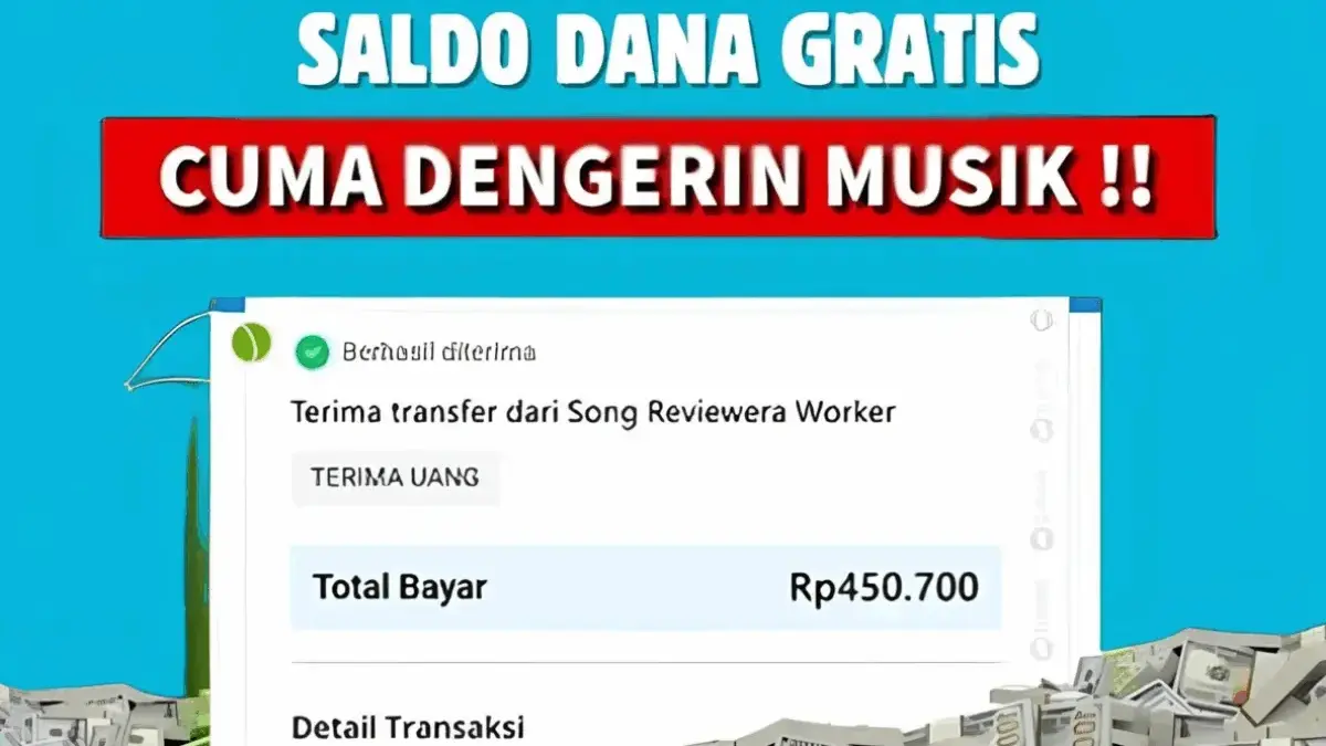 Dengerin Musik Dapat Saldo DANA Gratis? Ini Cara Jadi Song Reviewer yang Dibayar hingga Rp450 Ribu per Jam