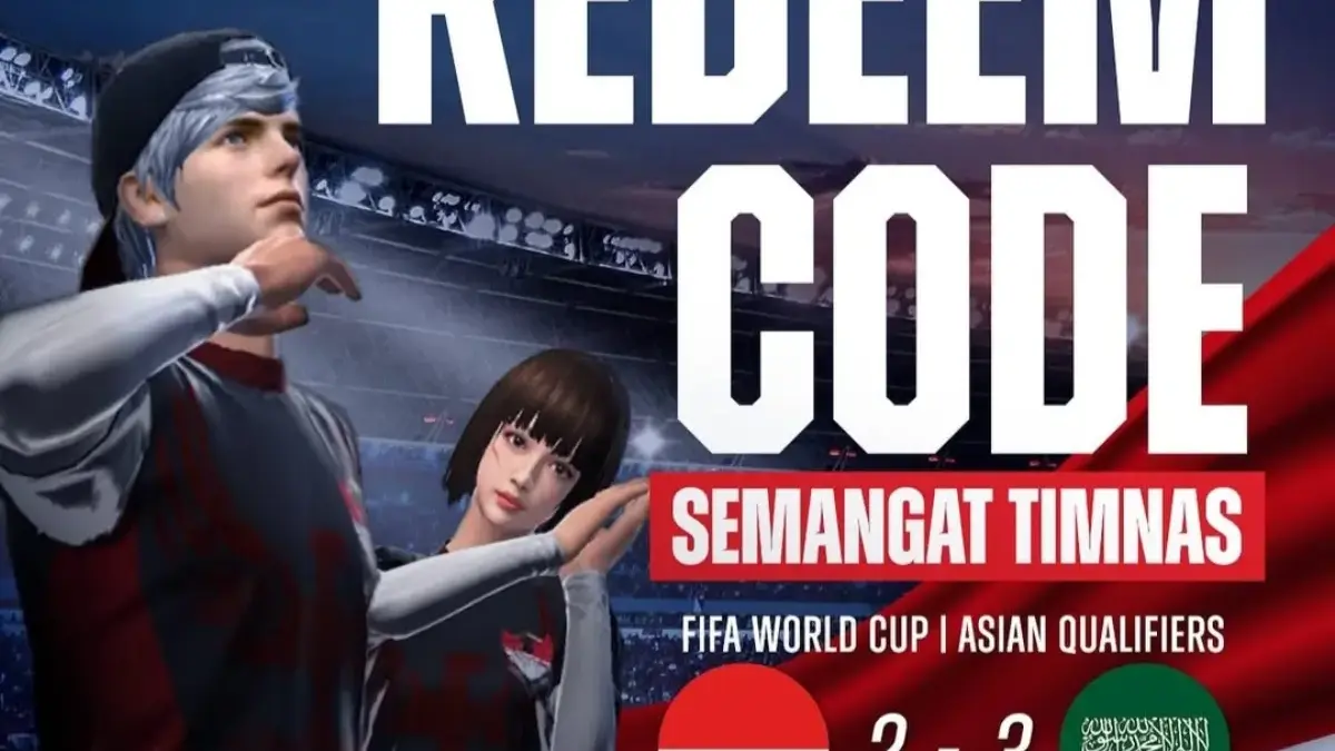 Kode redeem FF Free Fire spesial laga timnas vs Arab Saudi.