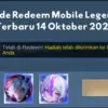 Kode Redeem Mobile Legends Terbaru 14 Oktober 2025, Dapatkan Hadiah Eksklusif Tanpa Top Up!