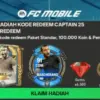 Kode Redeem FC Mobile Terbaru Oktober 2025, Klaim Segera Banjir Hadiah Gratis dan Item Eksklusif