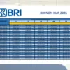 Tabel KUR BRI 2025