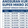 Pelaku Usaha Kecil Wajib Tahu! Detail Cicilan KUR BRI Super Mikro 2025 Lengkap dengan Simulasi Per Hari