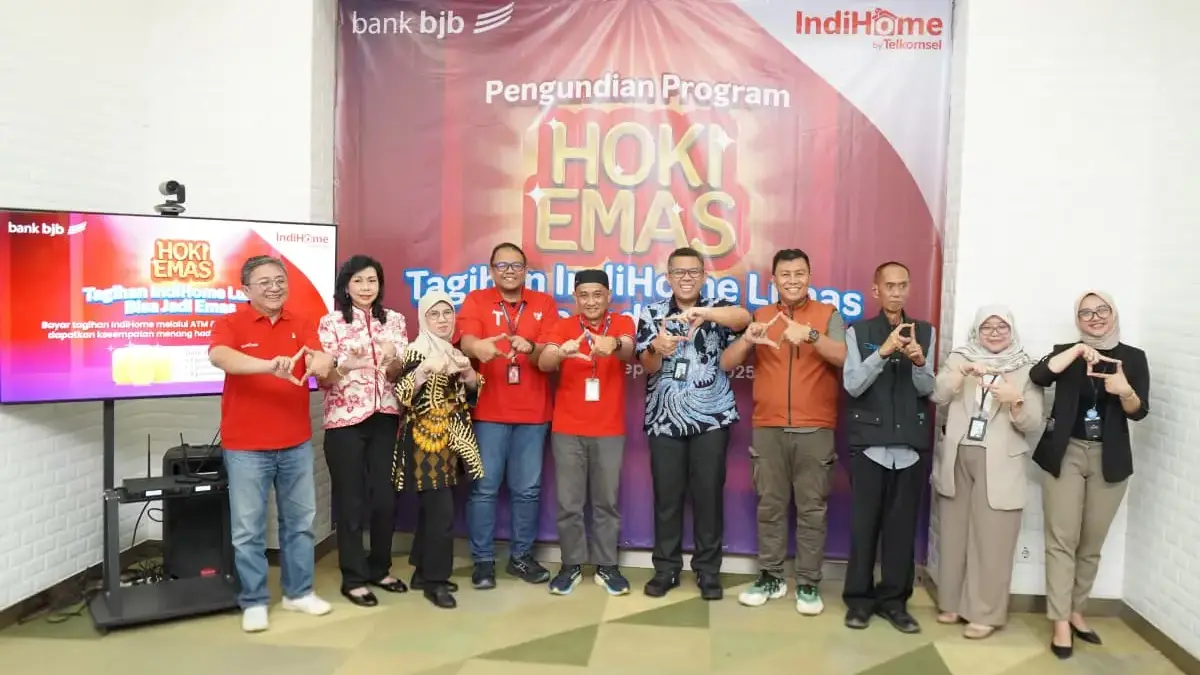 Telkomsel Bagikan total 47 Gram Logam Mulia dari Program HOKI Emas Telkomsel dengan bank bjb