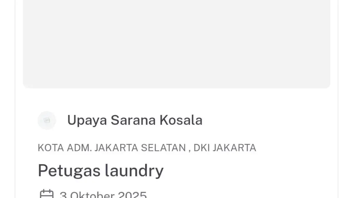 Lowongan Maganghub Jadi Petugas Laundry, Warga: Sederhana tapi Harus Miliki Tanggung Jawab Lowongan Maganghub Jadi Petugas Laundry, Warga: Sederhana tapi Harus Miliki Tanggung Jawab