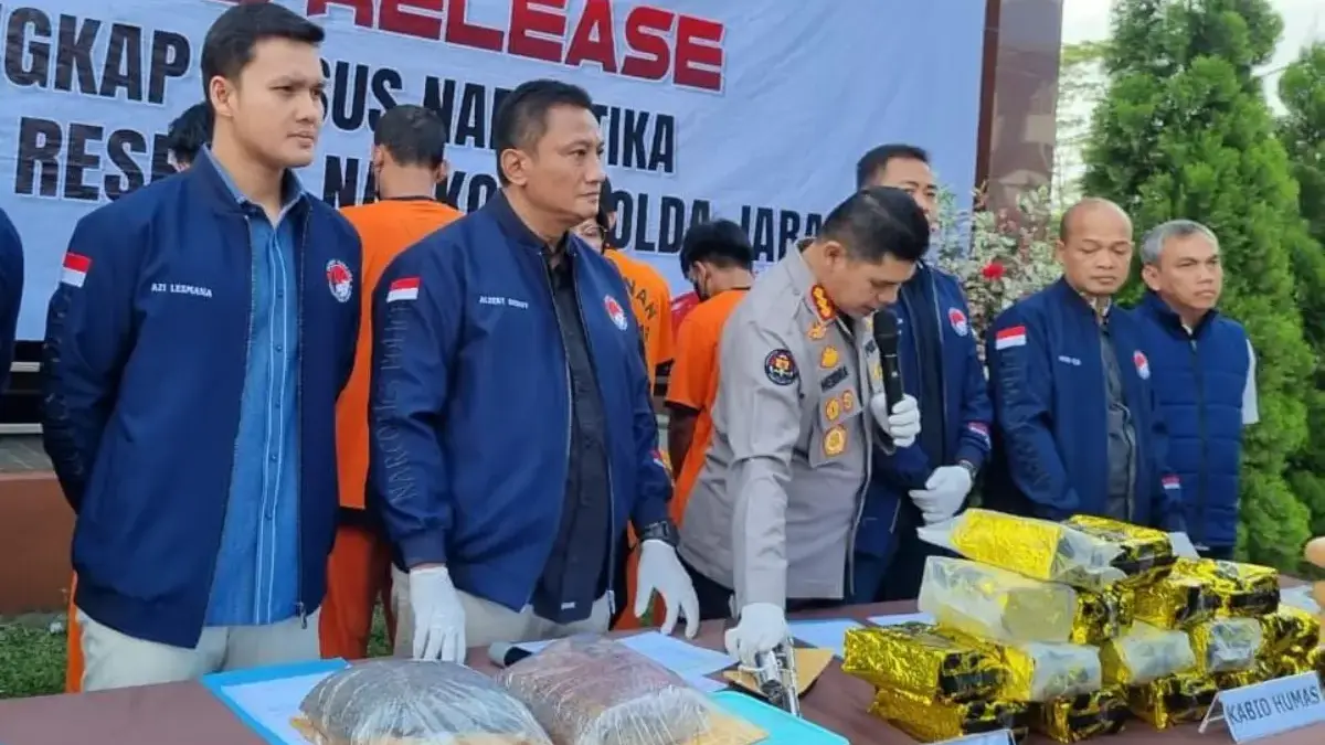 Dok. Polda Jabar saat berhasil mengungkap peredaran narkoba jenis sabu-sabu. Foto. Sandi Nugraha.Dok. Polda Ja