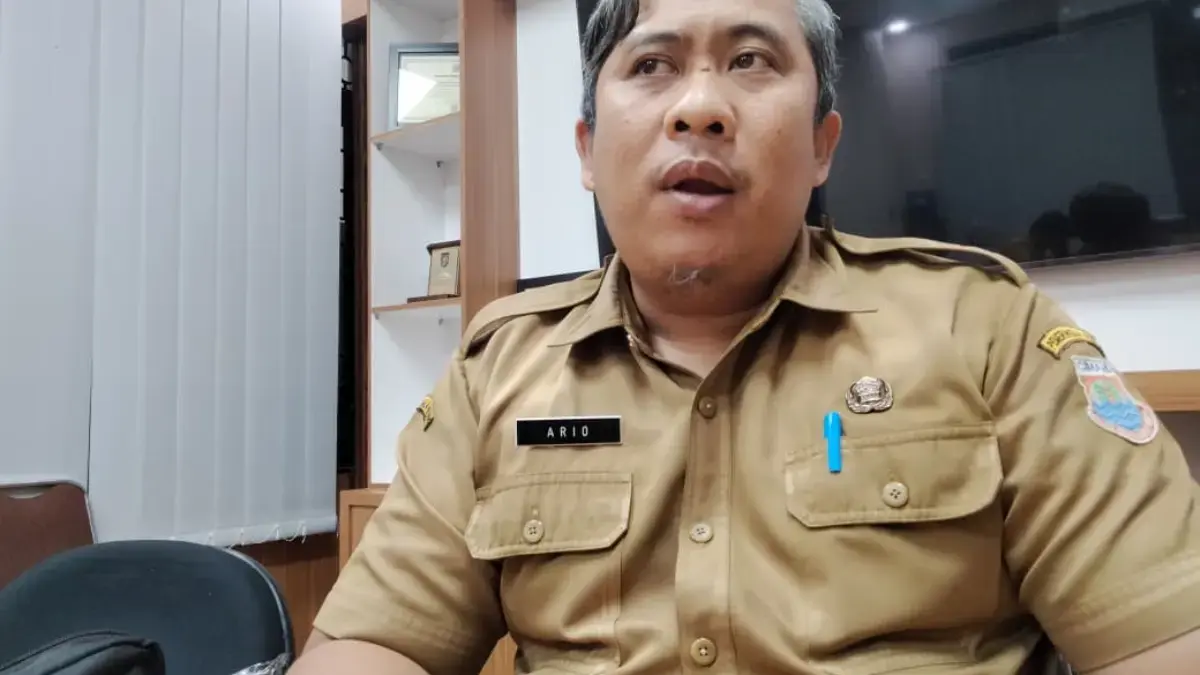 Kepala Bidang Penataan Hukum Lingkungan Dinas Lingkungan Hidup (DLH) Kota Cimahi, Ario Wibisono saat Ditemui
